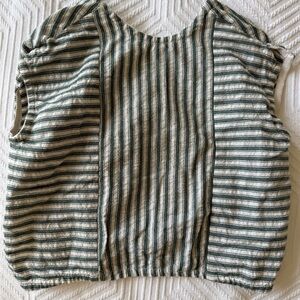 Zara Striped Sleeveless Top - Open back